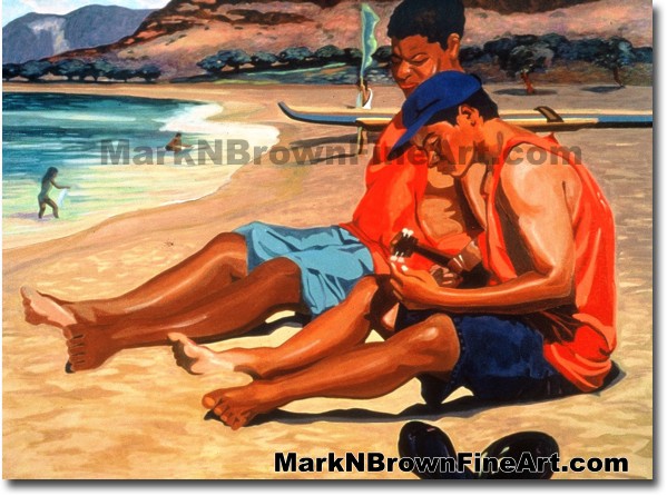 Humble Beginnings - 2 | Hawaii Art by Hawaiian Artist Mark N. Brown | Plein