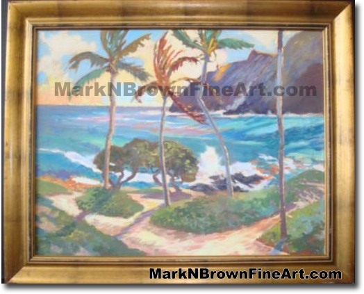 Makapu'u Break | Hawaii Art by Hawaiian Artist Mark N. Brown | Plein Air Pa