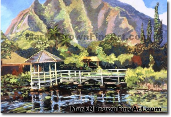 Haiku Gardens | Hawaii Art by Hawaiian Artist Mark N. Brown | Plein Air Pai