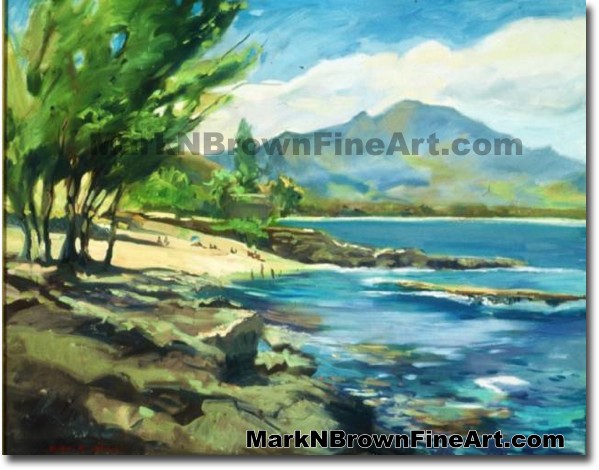 View From Pupukea/ North Shore | Hawaii Art by Hawaiian Artist Mark N. Brow