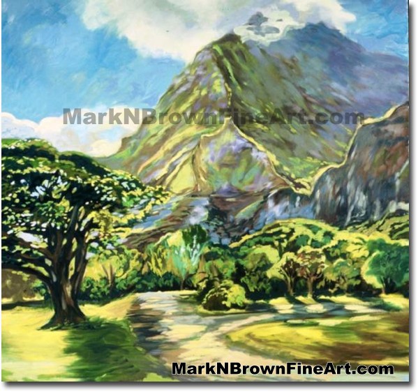 Ho'omaluhia Botanical Park | Hawaii Art by Hawaiian Artist Mark N. Brown | 