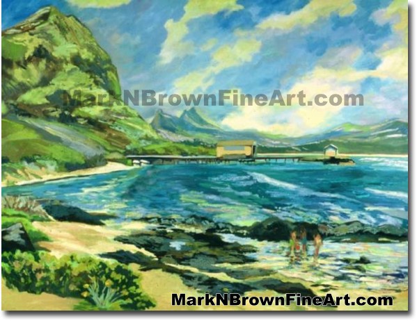 Baby Makapu'u | Hawaii Art by Hawaiian Artist Mark N. Brown | Plein Air Pai