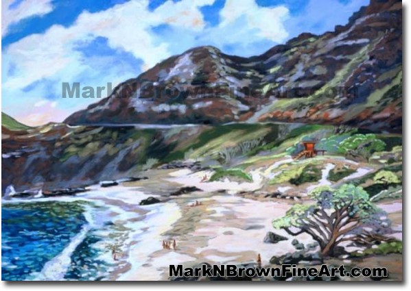 Makapu'u Pathway | Hawaii Art by Hawaiian Artist Mark N. Brown | Plein Air 