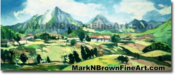 View Of Ko'olaus Series #2 | Hawaii Art by Hawaiian Artist Mark N. Brown | 