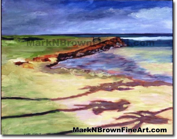 Dawn Patrol | Hawaii Art by Hawaiian Artist Mark N. Brown | Plein Air Paint