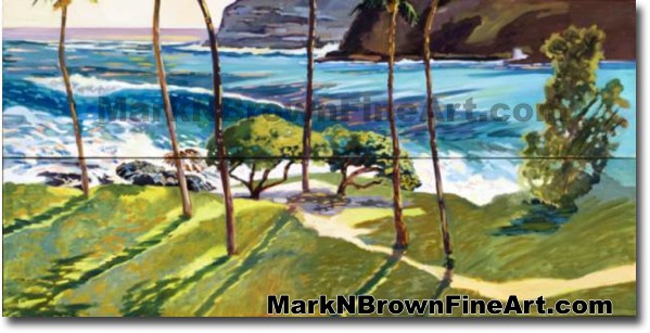 Makapu'u Shadows | Hawaii Art by Hawaiian Artist Mark N. Brown | Plein Air 