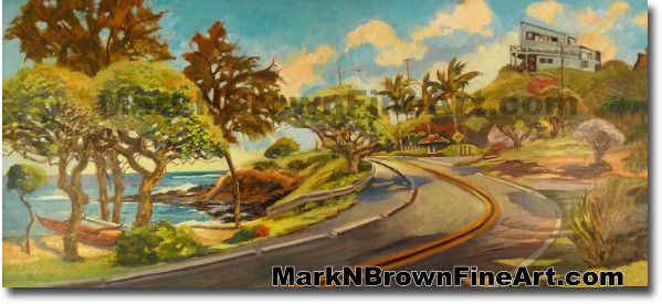 Lanikai Hill Of Kailua | Hawaii Art by Hawaiian Artist Mark N. Brown | Plei