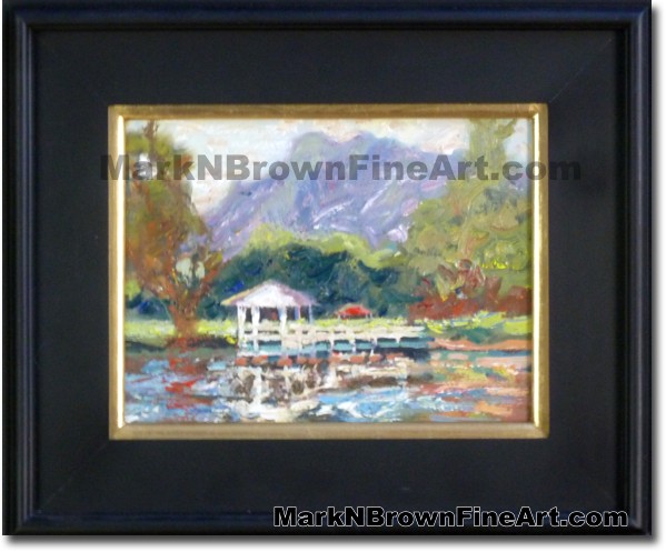 Haiku Gardens | Hawaii Art Painting by Hawaiian Artist Mark N. Brown | Plei