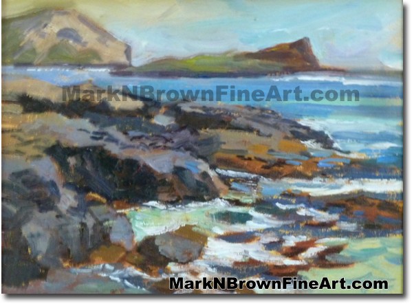 Rabbit Island | Hawaii Art Painting by Hawaiian Artist Mark N. Brown | Plei