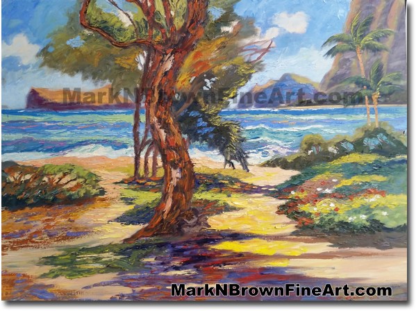 Broken Color Of Sherwoods | Hawaii Art by Hawaiian Artist Mark N. Brown | P