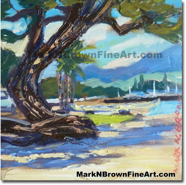 North Shore 2014 Miniature Hawaii Fine Art Image by Hawaii Artist Mark N. B