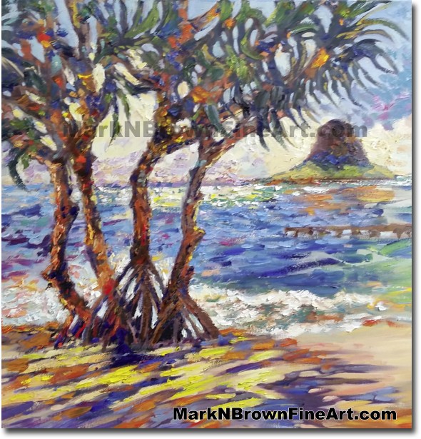 Colors of Chinamen's Hat Hawaii Fine Art by Hawaii Artist Mark N. Brown