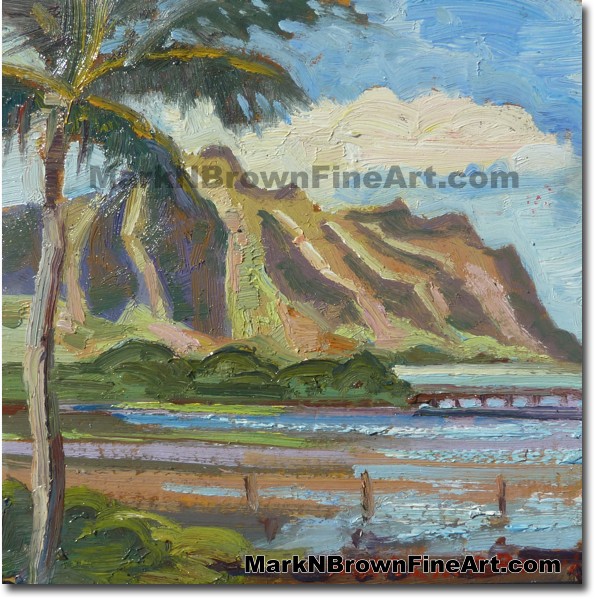 Waihole Valley 2014 Miniature Hawaii Art Image - Hawaii Fine Art by Hawaii 