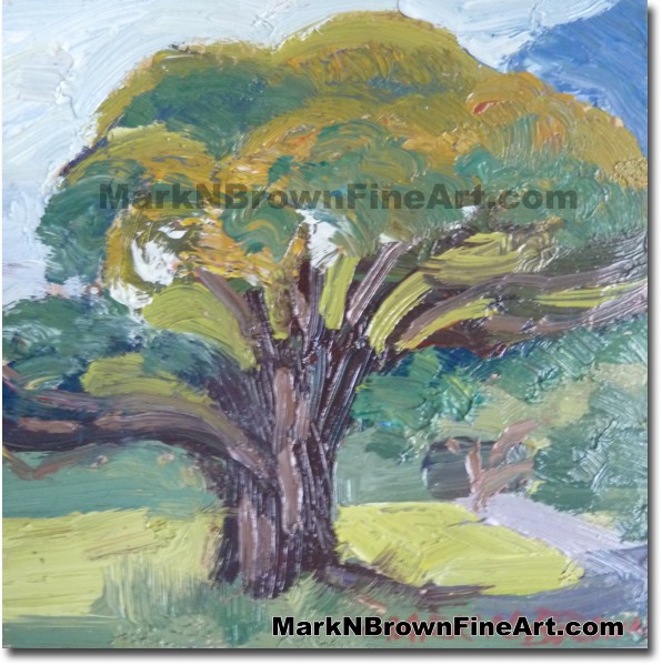 Tree Of Comfort Pali Cliff 2014 Miniature Hawaii Art Image - Hawaii Fine Ar