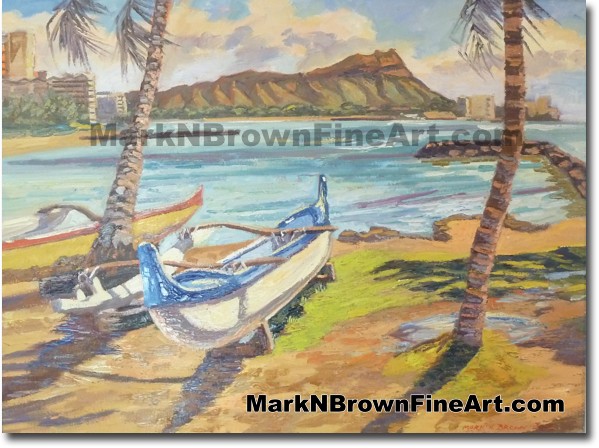 Kaiser Bowls Friday - Hawaii Fine Art by Hawaii Artist Mark N. Brown