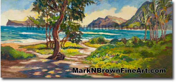 Sherwood Forest Waimanalo Bay 2 - Hawaii Fine Art by Hawaii Artist Mark N. 