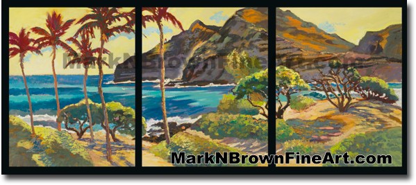 Makapu'u Triptych - Hawaii Fine Art by Hawaii Artist Mark N. Brown