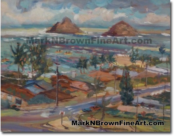 Use The Mokes To Guide You - Hawaii Fine Art by Hawaii Artist Mark N. Brown