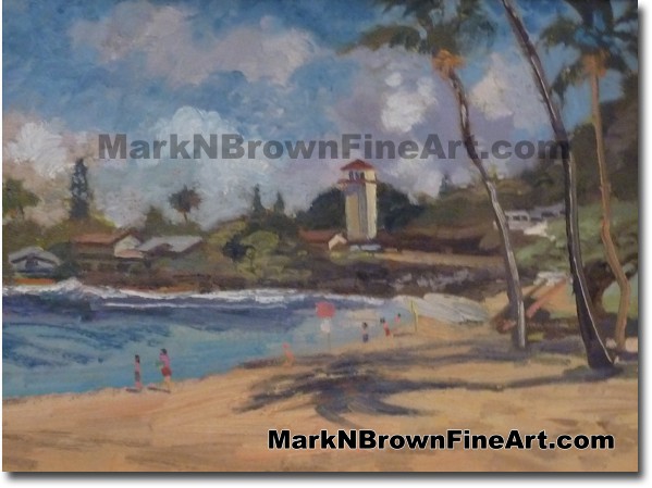 Waimea Bay - Hawaii Fine Art by Hawaii Artist Mark N. Brown