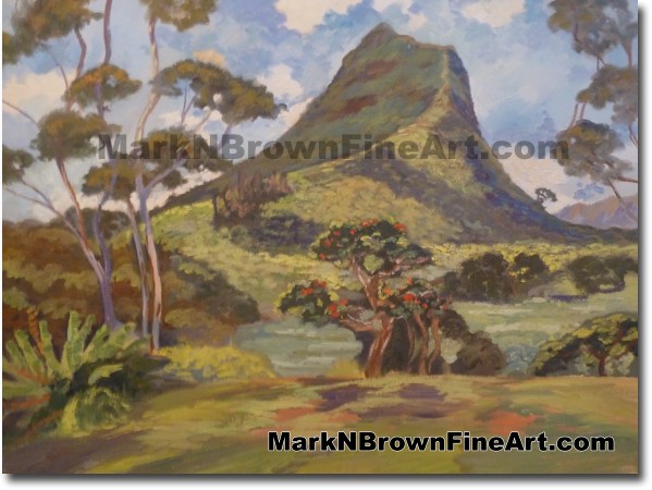 Olomana - Hawaii Fine Art by Hawaii Artist Mark N. Brown