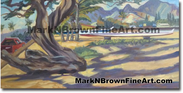 North Shore Kiawe - Hawaii Fine Art by Hawaii Artist Mark N. Brown