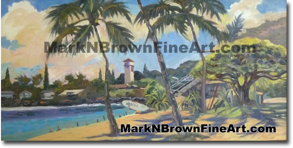 Waimea Bay - Hawaii Fine Art by Hawaii Artist Mark N. Brown