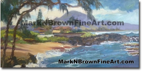 Three Tables - Hawaii Fine Art by Hawaii Artist Mark N. Brown