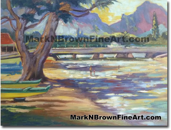 Looking Towards The Pali - Hawaii Fine Art by Hawaii Artist Mark N. Brown