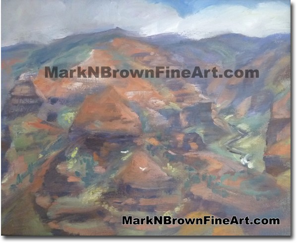 The 2 Birds Of Waimea Canyon, - Hawaii Fine Art by Hawaii Artist Mark N. Br