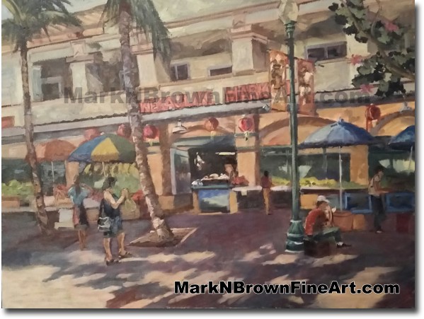 Chinatown - Jan 2016 - Hawaii Fine Art by Hawaii Artist Mark N. Brown