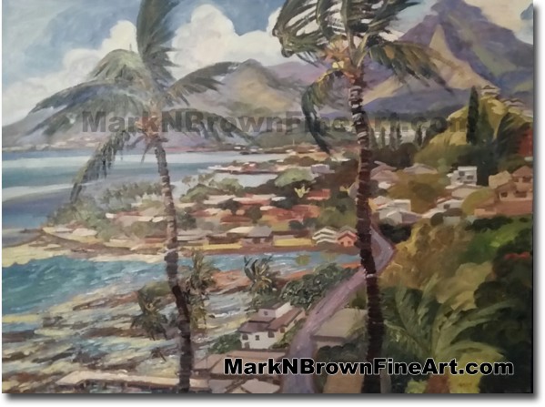 Lilipuna - Jan 2016 - Hawaii Fine Art by Hawaii Artist Mark N. Brown