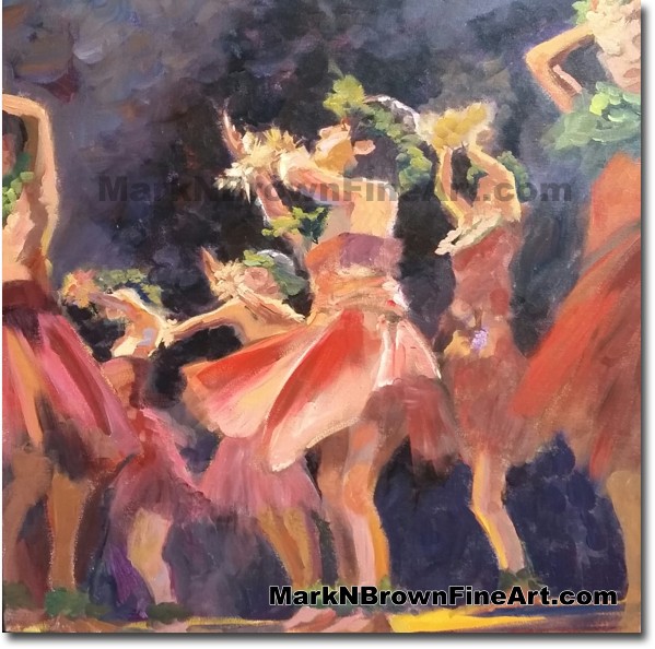 Dancers In Motion - Jan 2016 - Hawaii Fine Art by Hawaii Artist Mark N. Bro