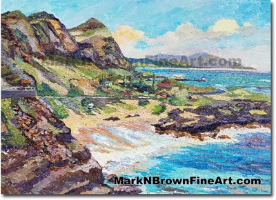 Makapuu Cliffs 2017 - Hawaii Fine Art by Hawaii Artist Mark N. Brown