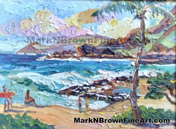 Olapa Sandys Hawaii Fine Art By Hawaii Artist Mark N Brown January 2021