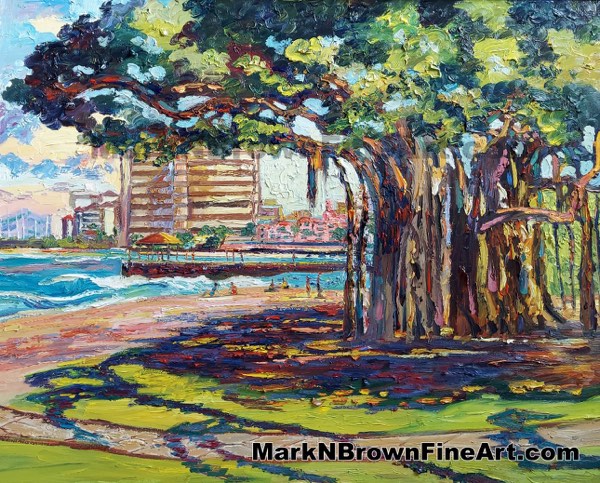 Queens Beach Hawaii Fine Art By Hawaii Artist Mark N Brown January 2021