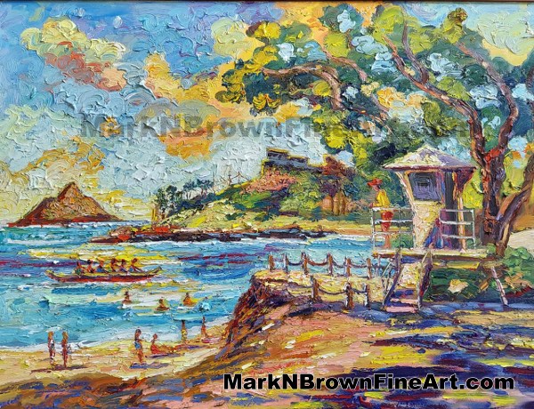 Kailua Play Ground - Hawaii Fine Art By Hawaii Artist Mark N Brown