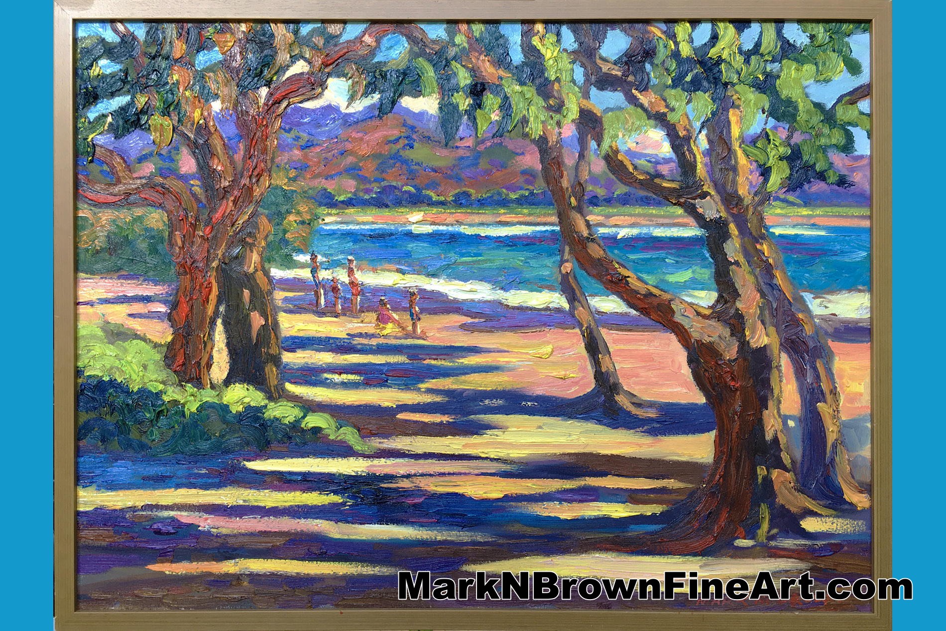 Kalama Beach Hawaii Fine Art By Hawaii Artist Mark N Brown January 2022