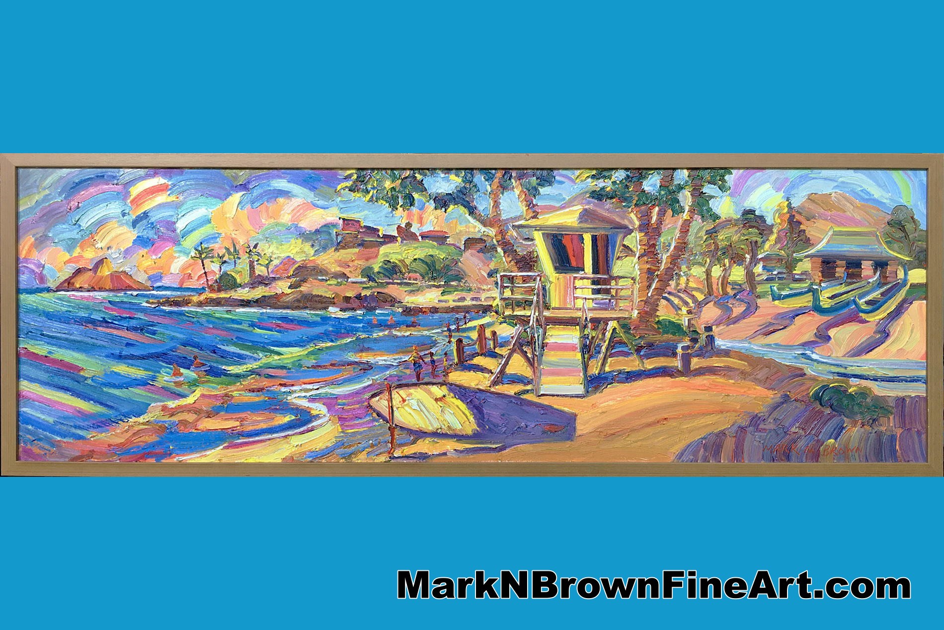 Lanikai Point Hawaii Fine Art By Hawaii Artist Mark N Brown January 2022