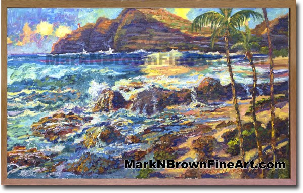 Makapu'u Shorebreak Hawaii Fine Art By Hawaii Artist Mark N Brown January 2