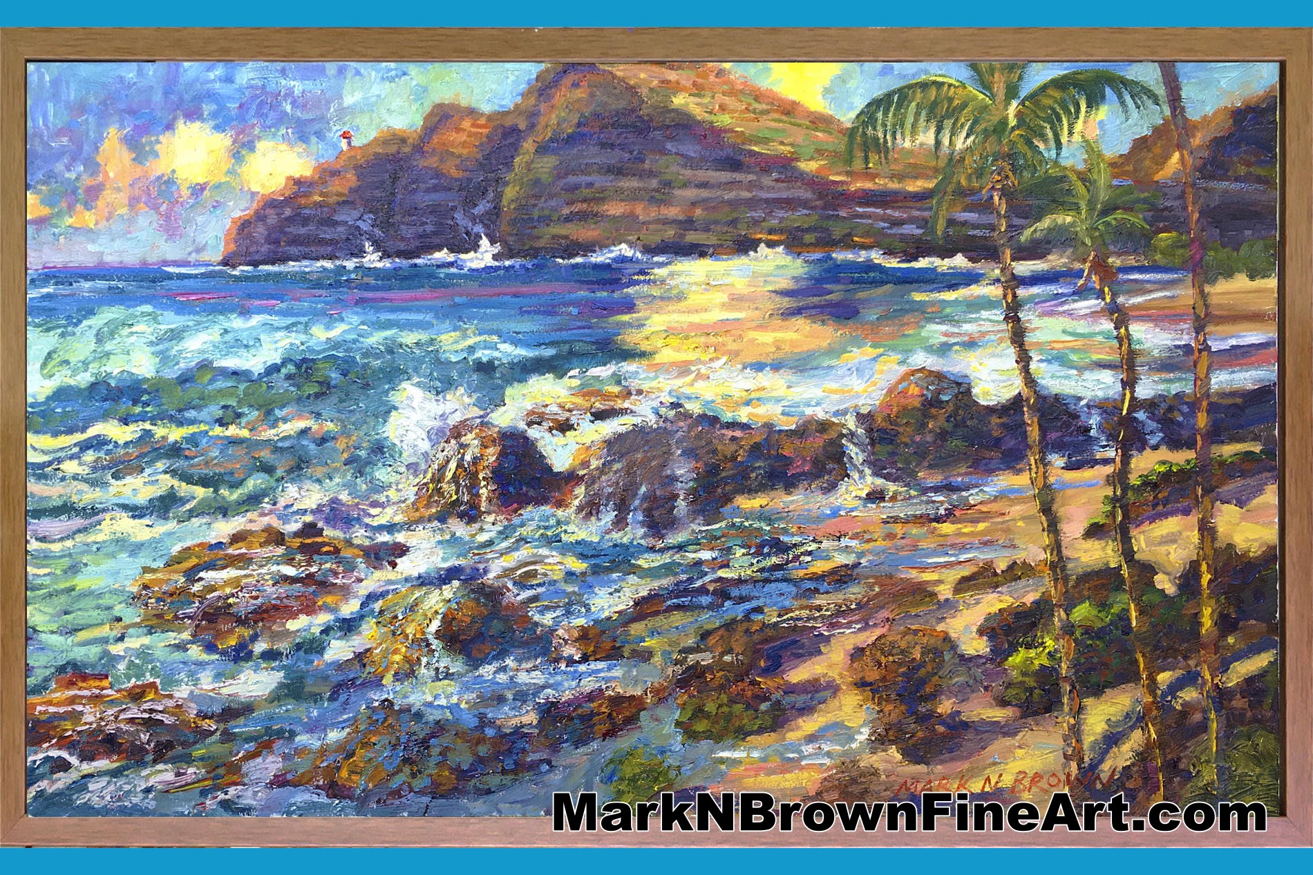 Makapu'u Shorebreak Hawaii Fine Art By Hawaii Artist Mark N Brown January 2