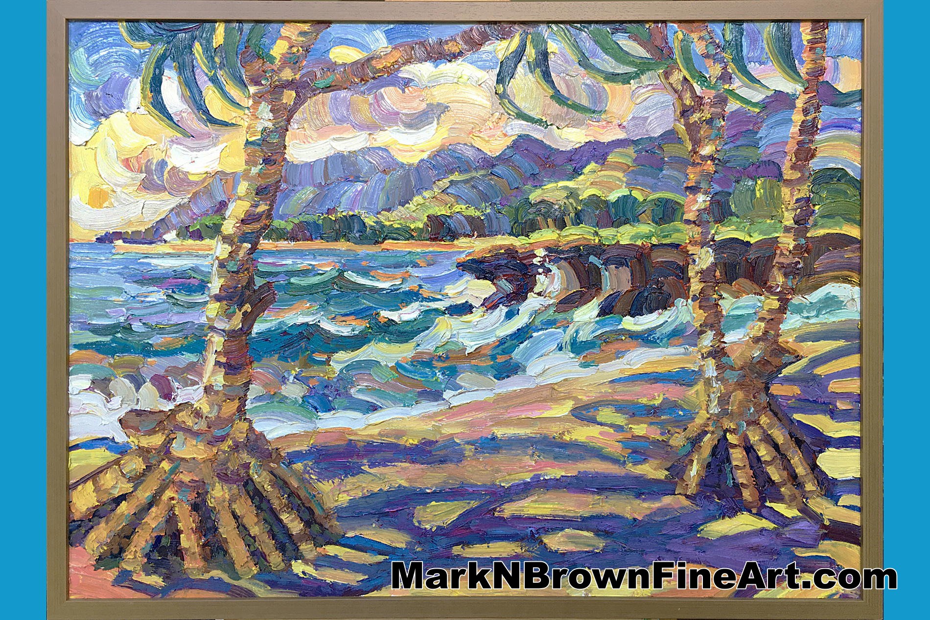 Pounders Beach Hawaii Fine Art By Hawaii Artist Mark N Brown January 2022