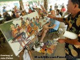Woes Day Parade Live Art Painting With Hawaii Artist Mark N Brown Artwork 24