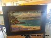 Hawaii Artist Mark N Brown Maui Plein Air Painting Invitational 2019 Quickdraw Photos 05