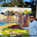 Mark N Brown Plein Air Live Art Painting Fine Art In Waikiki Honolulu 1 4