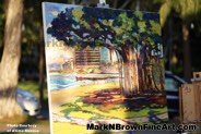 Mark N Brown Plein Air Live Art Painting Fine Art In Waikiki Honolulu 2 03