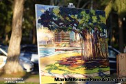 Mark N Brown Plein Air Live Art Painting Fine Art In Waikiki Honolulu 2 06