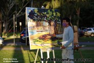 Mark N Brown Plein Air Live Art Painting Fine Art In Waikiki Honolulu 2 07