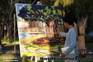 Mark N Brown Plein Air Live Art Painting Fine Art In Waikiki Honolulu 2 13