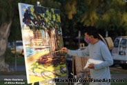 Mark N Brown Plein Air Live Art Painting Fine Art In Waikiki Honolulu 2 19