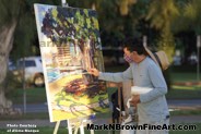 Mark N Brown Plein Air Live Art Painting Fine Art In Waikiki Honolulu 2 25